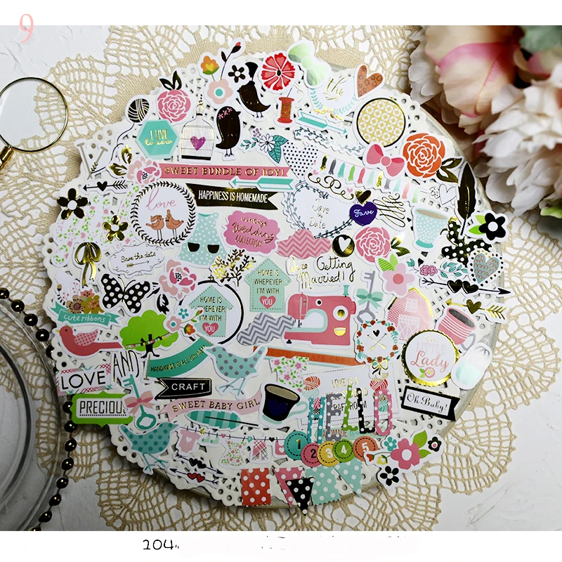 ZFPARTY 104pcs Happiness is handmade Cardstock Die Cut Stickers for Scrapbooking Happy Planner/Card Making/Journaling Project
ZFPARTY 104pcs Happiness is handmade Cardstock Die Cut Stickers for Scrapbooking Happy Planner/Card Making/Journaling Project