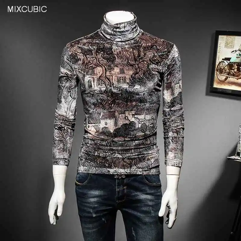MIXCUBIC 2017 Autumn winter Warm Abstract painting printed T shirts men casual slim gold velvet T-shirts for men,size M-5XL
MIXCUBIC 2017 Autumn winter Warm Abstract painting printed T shirts men casual slim gold velvet T-shirts for men,size M-5XL