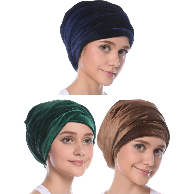 Babalet Women's Gold Velvet Luxury Magic Turban Indian Cap Muslim Islamic Long Headscarf Dubai Kaftan Ramadan Hijab Pack of 3
Babalet Women's Gold Velvet Luxury Magic Turban Indian Cap Muslim Islamic Long Headscarf Dubai Kaftan Ramadan Hijab Pack of 3