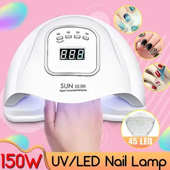 SUN X5MAX UV 45 LED Beads Lamp For Nails Dryer 80W/150W Ice Lamp For Manicure Gel Nail Lamp Drying Lamp For Gel Varnish
SUN X5MAX UV 45 LED Beads Lamp For Nails Dryer 80W/150W Ice Lamp For Manicure Gel Nail Lamp Drying Lamp For Gel Varnish