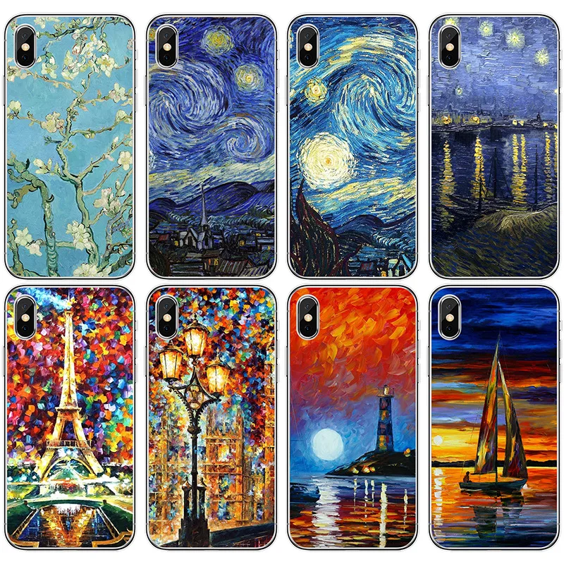 Van Gogh Starry Night Sunflower Oil Painting Soft Silicone TPU Cases Cover For iphone 6 6s 7 8 Plus 5s SE X Xs Max Xr Case Coque
Van Gogh Starry Night Sunflower Oil Painting Soft Silicone TPU Cases Cover For iphone 6 6s 7 8 Plus 5s SE X Xs Max Xr Case Coque