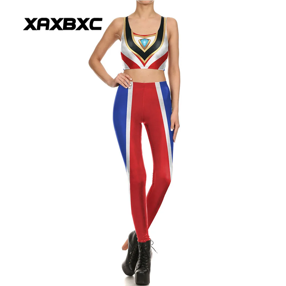 NEW 1688 Sexy Girl leggins Comic Superman ULRAMAN TIGA Cosplay Prints Women Leggings Crop Top Vest bra Sets Fitness Workout Suit
NEW 1688 Sexy Girl leggins Comic Superman ULRAMAN TIGA Cosplay Prints Women Leggings Crop Top Vest bra Sets Fitness Workout Suit