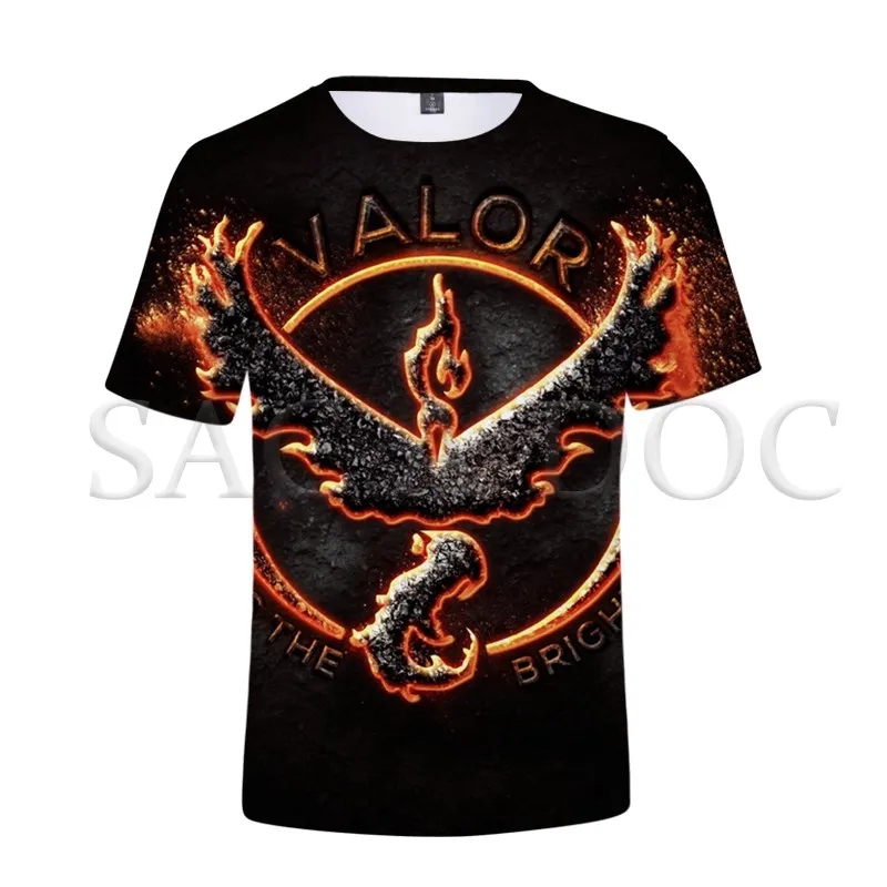 Pokemon Team Instinct/Mystic/Valor Tops 3D Printed T Shirt Men Women Streetwear T Shirts Summer Short Sleeve Tee Shirts
Pokemon Team Instinct/Mystic/Valor Tops 3D Printed T Shirt Men Women Streetwear T Shirts Summer Short Sleeve Tee Shirts