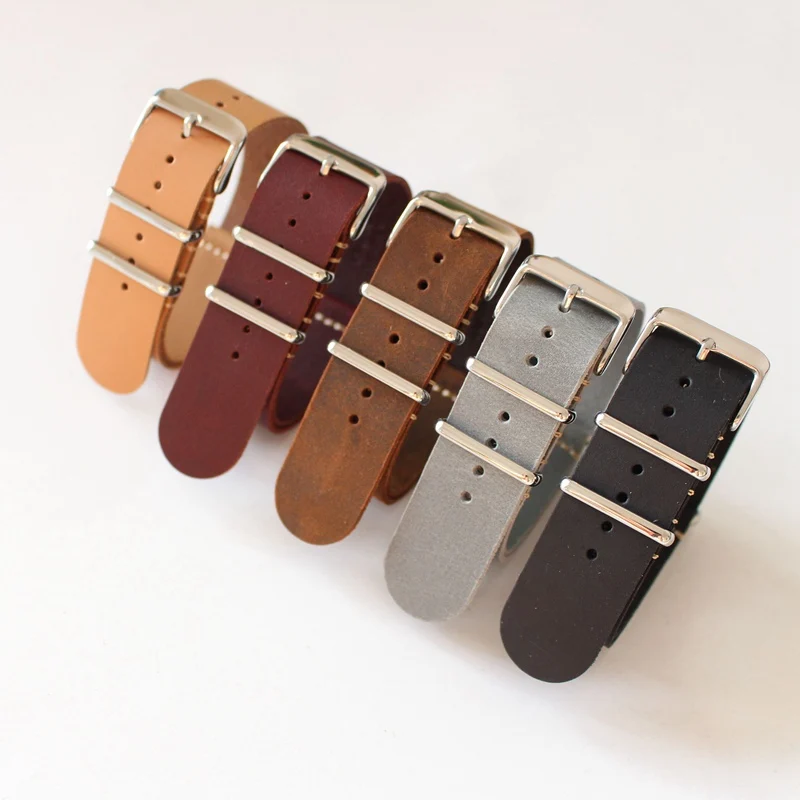High Quality Vintage fashion Leather for Nato Watchband Universal man Watch Straps 18mm 20mm 22mm 24mm for Brand watch wristband
High Quality Vintage fashion Leather for Nato Watchband Universal man Watch Straps 18mm 20mm 22mm 24mm for Brand watch wristband