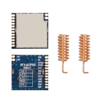 2pcs RF4463PRO+Antenna Si4463 20dBm 100mW RF Transmitter and Receiver Frequency Hopping Module 868 MHz
2pcs RF4463PRO+Antenna Si4463 20dBm 100mW RF Transmitter and Receiver Frequency Hopping Module 868 MHz