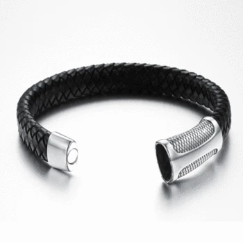 2 sets/lot Stainless Steel Magnetic Clasps Blacken Magnet Buckle Connector for Leather Cord Bracelet DIY Jewelry Making Findings
2 sets/lot Stainless Steel Magnetic Clasps Blacken Magnet Buckle Connector for Leather Cord Bracelet DIY Jewelry Making Findings