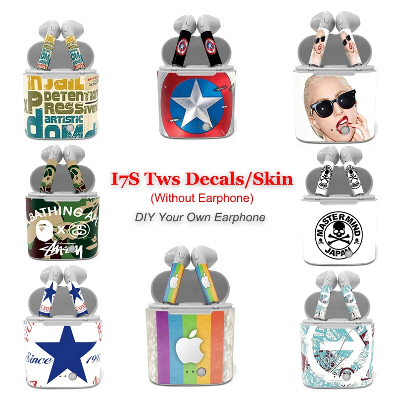 Vinly PVC For I7s Tws Headset skin sticker full body cover wrap Earphone Binaural Stereo Music
Vinly PVC For I7s Tws Headset skin sticker full body cover wrap Earphone Binaural Stereo Music