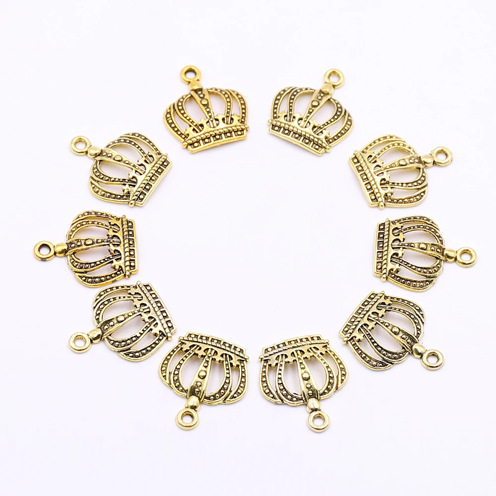 Wholesale 10pcs Small Gold Crown Pendants Charms for Jewelry Making DIY Craft Charms Accessories for Jewelry Bracelets Making
Wholesale 10pcs Small Gold Crown Pendants Charms for Jewelry Making DIY Craft Charms Accessories for Jewelry Bracelets Making