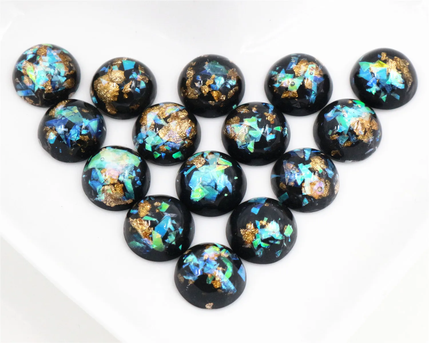 New Fashion 10mm 40pcs/Lot Black Color Built-in metal foil Flat back Resin Cabochons Cameo V7-20
New Fashion 10mm 40pcs/Lot Black Color Built-in metal foil Flat back Resin Cabochons Cameo V7-20