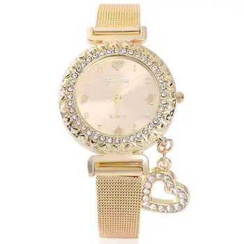 Fashion Casual Women Watches Heart Pendant Rhinestone Crystal Luxury Stainless Steel Strap Quartz Wristwatch Relogio Feminino
Fashion Casual Women Watches Heart Pendant Rhinestone Crystal Luxury Stainless Steel Strap Quartz Wristwatch Relogio Feminino