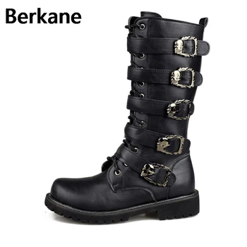 Army Boots Men Military Leather Combat Metal Buckle Male Motorcycle Punk Boots Men's Shoes Rock Zapatillas Deprtivas Hombre
Army Boots Men Military Leather Combat Metal Buckle Male Motorcycle Punk Boots Men's Shoes Rock Zapatillas Deprtivas Hombre
