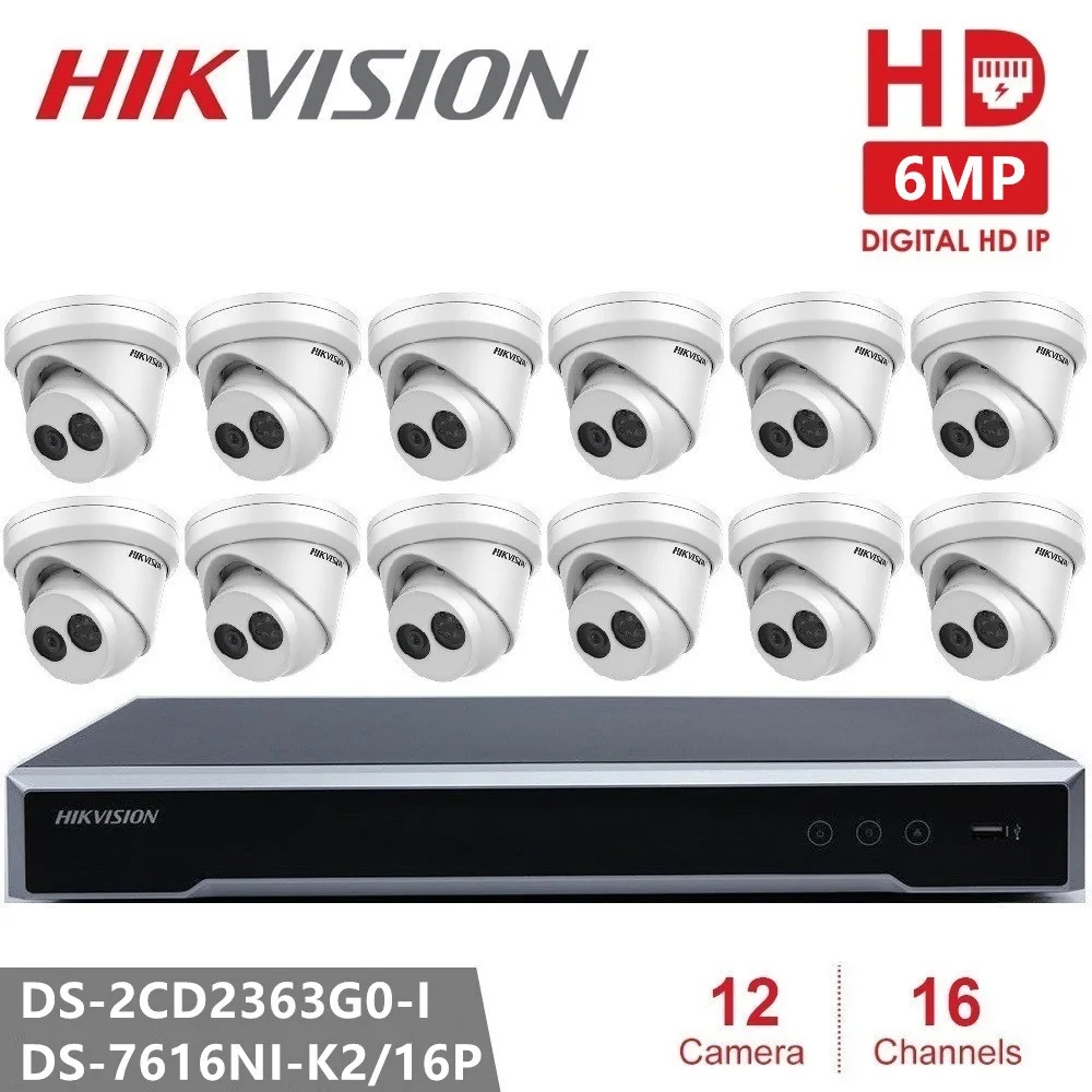 Hikvision Home Security Camera Kits Embedded Plug & Play 4K NVR + 12PCS 6MP IP Camera Turret Network Camera Dome Night Vision
Hikvision Home Security Camera Kits Embedded Plug & Play 4K NVR + 12PCS 6MP IP Camera Turret Network Camera Dome Night Vision