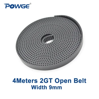 POWGE 4Meters PU 2GT Open Synchronous belt 2GT-9 width 9mm polyurethane Steel open GT2 Timing belt for Small backlash 3D printer
POWGE 4Meters PU 2GT Open Synchronous belt 2GT-9 width 9mm polyurethane Steel open GT2 Timing belt for Small backlash 3D printer