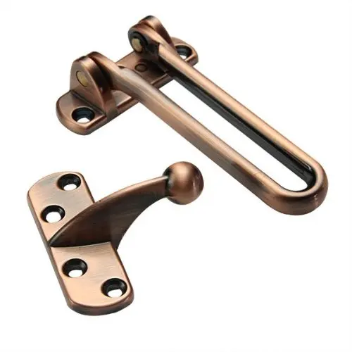 Image LHLL Security hasp of Red bronze Door Latch Hook Alloy Without Chains