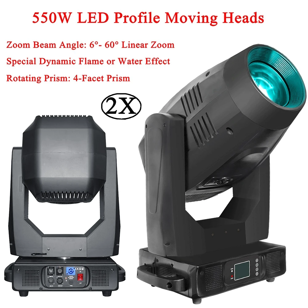 2Pcs/Lot Professional Profile Effect Music Stage Lighting 550W LED Profile Moving Head Light For Disco DJ KTV Bar Party Lights
2Pcs/Lot Professional Profile Effect Music Stage Lighting 550W LED Profile Moving Head Light For Disco DJ KTV Bar Party Lights