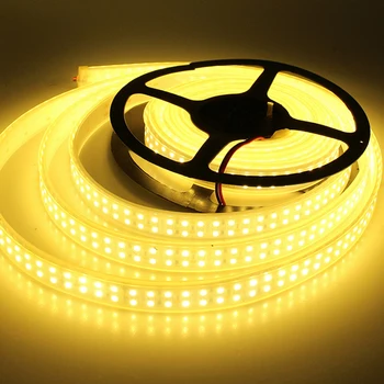 

Double Row DC12V SMD 3528 LED Strip 1200LED 240leds/M 5m/lot IP67 Silicone Tube Waterproof Flexible Strip Light Warm White/White