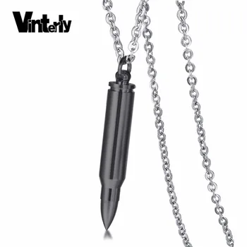 Vinterly Can Open Bullet Pendant for Men Necklace Stainless Steel Vintage Stylish Male Urns for Ashes Jewelry
Vinterly Can Open Bullet Pendant for Men Necklace Stainless Steel Vintage Stylish Male Urns for Ashes Jewelry