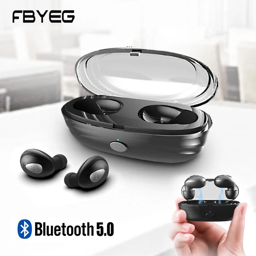 FBYEG TWS Bluetooth Earphone Wireless Headphone Bluetooth earbuds mini 3D Stereo sport waterproof Earpiece with charging box
FBYEG TWS Bluetooth Earphone Wireless Headphone Bluetooth earbuds mini 3D Stereo sport waterproof Earpiece with charging box
