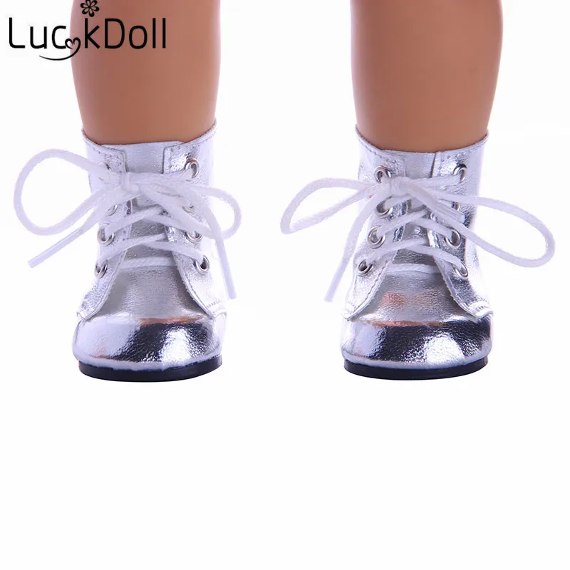 LUCKDOLL Beautiful Silver Boots Fit 18Inch American 43cm BabyDoll Clothes Accessories,Girls Toys,Generation,Birthday Gift
LUCKDOLL Beautiful Silver Boots Fit 18Inch American 43cm BabyDoll Clothes Accessories,Girls Toys,Generation,Birthday Gift