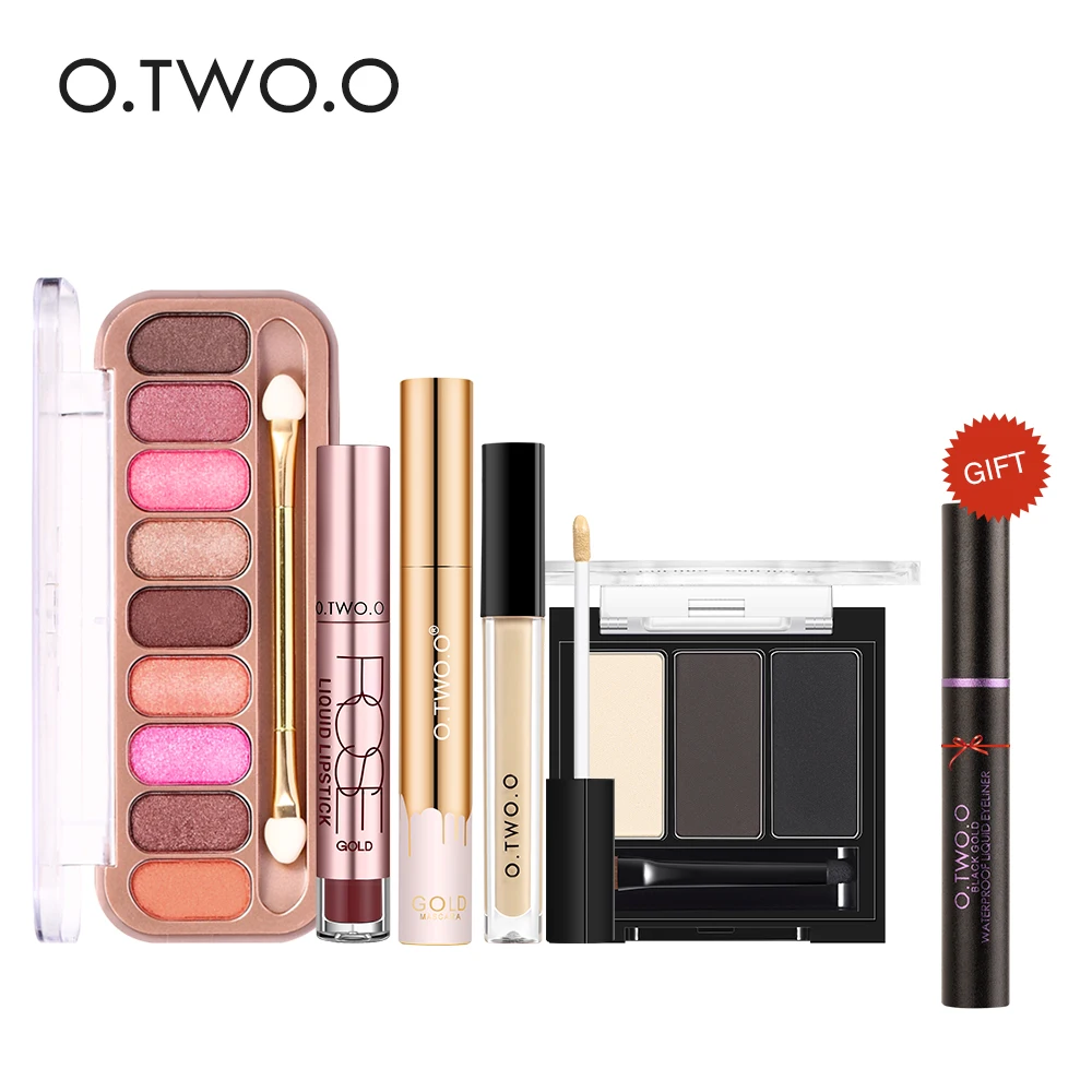 O.TWO.O Makeup Set 6pcs/Set Cosmetic 9 Colors Eyeshadow, Lipgloss, Mascara, Concealer, Eyebrow, Eyeliner Free Gift Makeup Tools
O.TWO.O Makeup Set 6pcs/Set Cosmetic 9 Colors Eyeshadow, Lipgloss, Mascara, Concealer, Eyebrow, Eyeliner Free Gift Makeup Tools