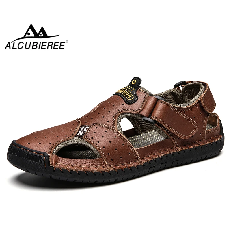 ALCUBIEREE Summer Breathable Beach Shoes for Men Cow Leather Sandals High Quality Wading Shoes Casual Slippers Zapatos De Hombre
ALCUBIEREE Summer Breathable Beach Shoes for Men Cow Leather Sandals High Quality Wading Shoes Casual Slippers Zapatos De Hombre