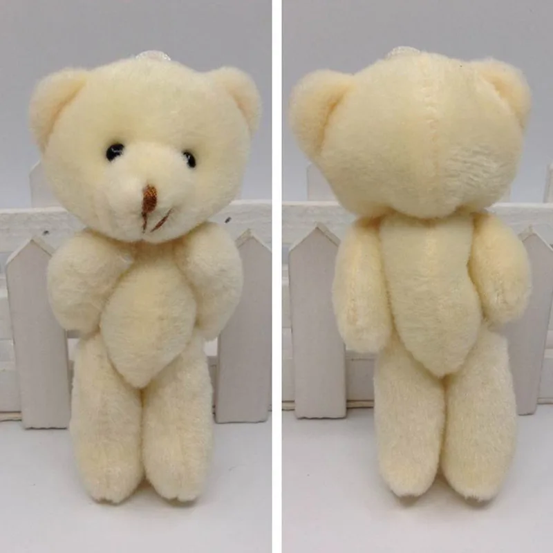 50pcs/lot Mini Joint Teddy Bear plush toys chain white gummy bears 12cm animal for Wedding peluches bicho ursinho de pelucia
50pcs/lot Mini Joint Teddy Bear plush toys chain white gummy bears 12cm animal for Wedding peluches bicho ursinho de pelucia