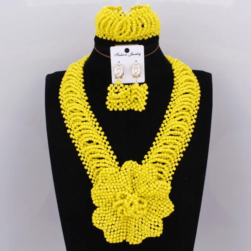 Dudo Jewelry African Beads Bridal Jewelry Set Yellow Nigerian Wedding necklace Set Jewellery Free Ship Handmade Flower Beads New
Dudo Jewelry African Beads Bridal Jewelry Set Yellow Nigerian Wedding necklace Set Jewellery Free Ship Handmade Flower Beads New