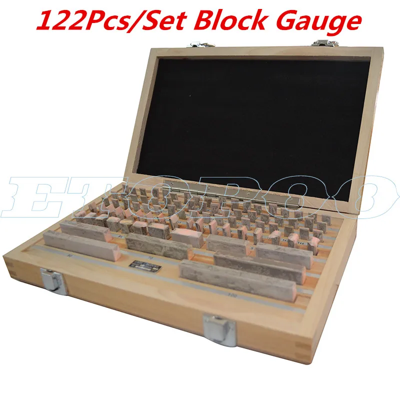 

ETOPOO 122Pcs/Set 1 grade 0 grade block Gauge Caliper Inspection Block Gauge inspect Measuring Tools