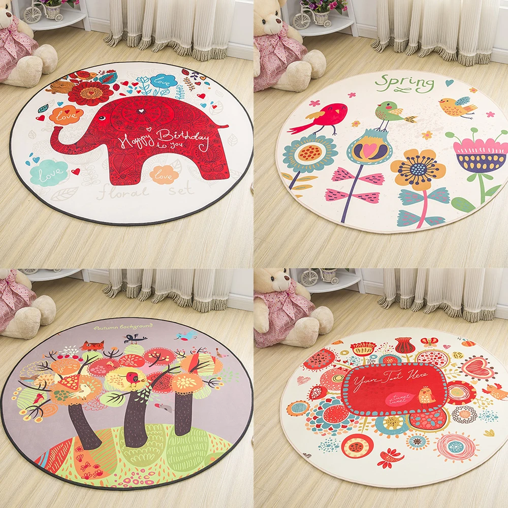 Lovely Cute Colorful Cartoon Round Decorative Carpet Foot Door Chair Baby Play Crawl Mat Pad Bathroom Hallway Parlor Area Rug
Lovely Cute Colorful Cartoon Round Decorative Carpet Foot Door Chair Baby Play Crawl Mat Pad Bathroom Hallway Parlor Area Rug