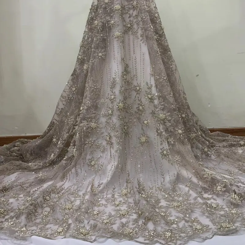 Nigerian Lace Fabrics for Wedding 2019, African French Lace Fabric High Quality 3D Flowers beaded Handwork Lace 5 Yards RG612
Nigerian Lace Fabrics for Wedding 2019, African French Lace Fabric High Quality 3D Flowers beaded Handwork Lace 5 Yards RG612