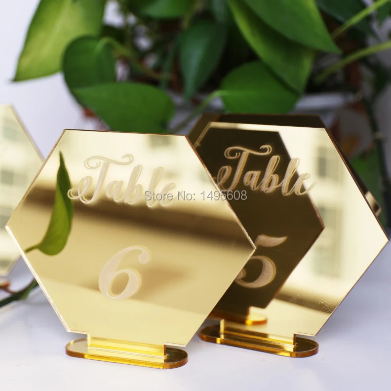 Hexagon Table Number Signs for Wedding Party Decor,silver or Gold Acrylic Number,Roman Numerals Geometric Boho Centerpiece
Hexagon Table Number Signs for Wedding Party Decor,silver or Gold Acrylic Number,Roman Numerals Geometric Boho Centerpiece