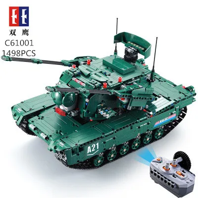 61001 1498Pcs Military Weapon Series The M1A2 RC Tank Model Building Blocks Bricks Educational Toys For children Christmas Gifts
61001 1498Pcs Military Weapon Series The M1A2 RC Tank Model Building Blocks Bricks Educational Toys For children Christmas Gifts