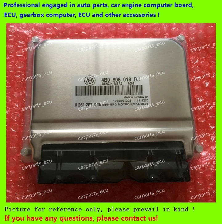 For car engine computer board/VW Passat ECU/Electronic Control Unit/4B0906018DJ 0261207929/4B0906018DN 0261208244/4B0 906 018 DN
For car engine computer board/VW Passat ECU/Electronic Control Unit/4B0906018DJ 0261207929/4B0906018DN 0261208244/4B0 906 018 DN