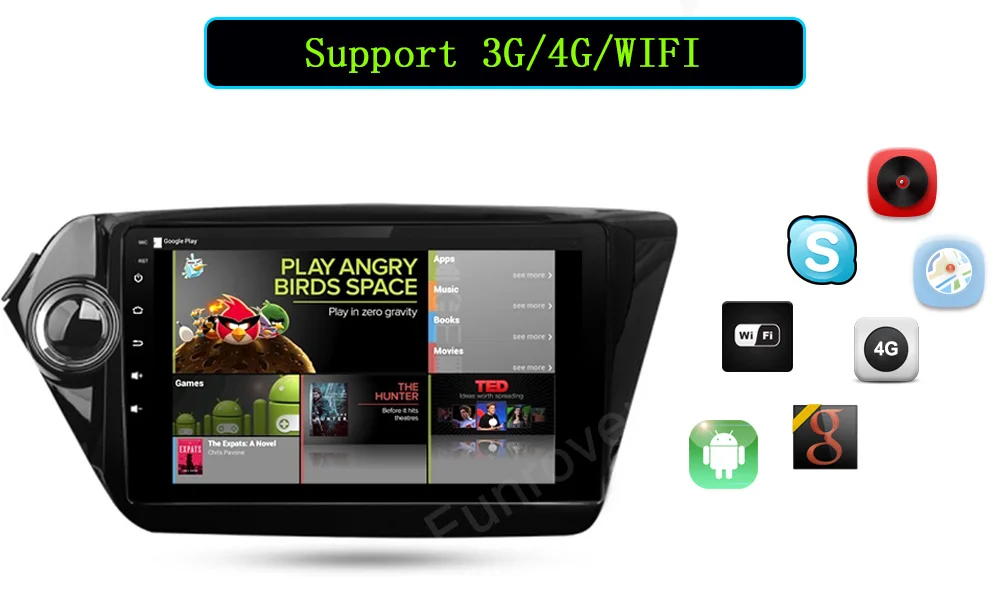 Free Rearview Camera ! Car DVD Player for KIA RIO K2 with Radio, GPS Navigation, TV, SWC, BT, USBSD, Russian menu, Free 8GB Map