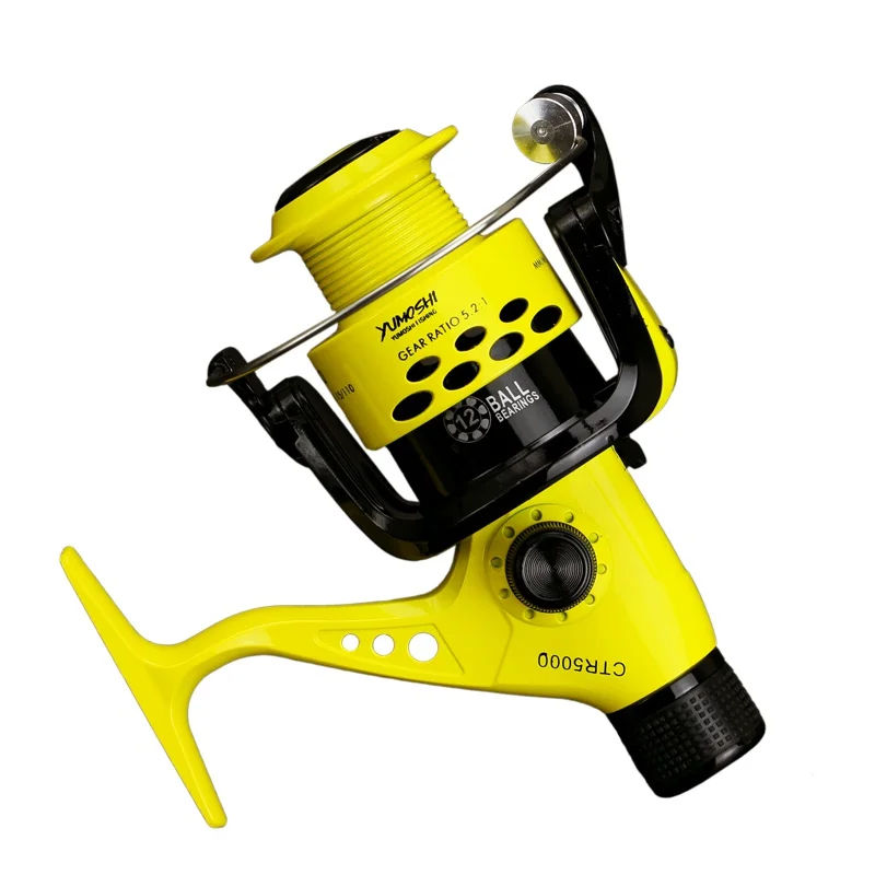5.5:1 Fishing Reel Foldable Arm Rocker Lightweight Rear Drag Plastic Spool Fish Spinning Wheels
5.5:1 Fishing Reel Foldable Arm Rocker Lightweight Rear Drag Plastic Spool Fish Spinning Wheels