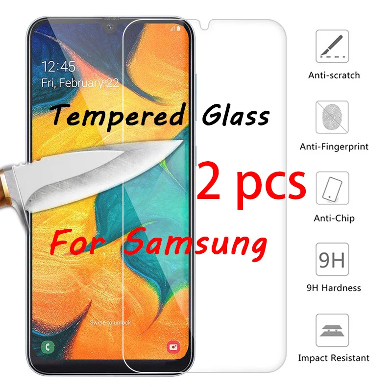 

2pcs! 9H HD Protective Glass for Samsung A50 A70 A40 A80 A90 A60 A30 A20 A10 Screen Protector on Galaxy M40 M30 M20 M10