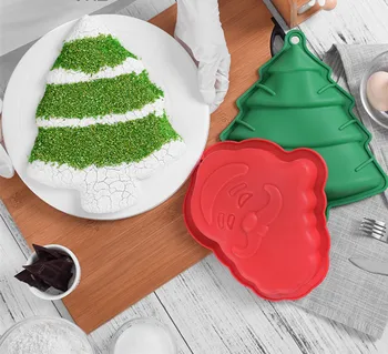2PC 3D silicon Christmas snowman cake mold Bread Soap Ice Baking Pans cake baking mold Christmas baking tools
2PC 3D silicon Christmas snowman cake mold Bread Soap Ice Baking Pans cake baking mold Christmas baking tools