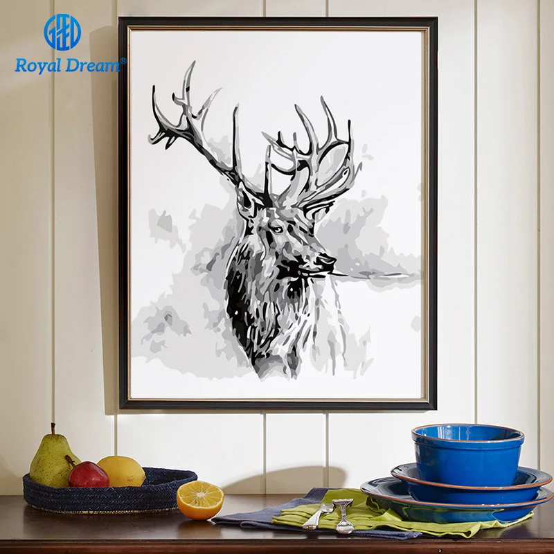 Home Decor Black and White Picture DIY Oil Painting By Numbers Crafts for Adults Christmas gift Acrylic Paint By Numbers Deer
Home Decor Black and White Picture DIY Oil Painting By Numbers Crafts for Adults Christmas gift Acrylic Paint By Numbers Deer