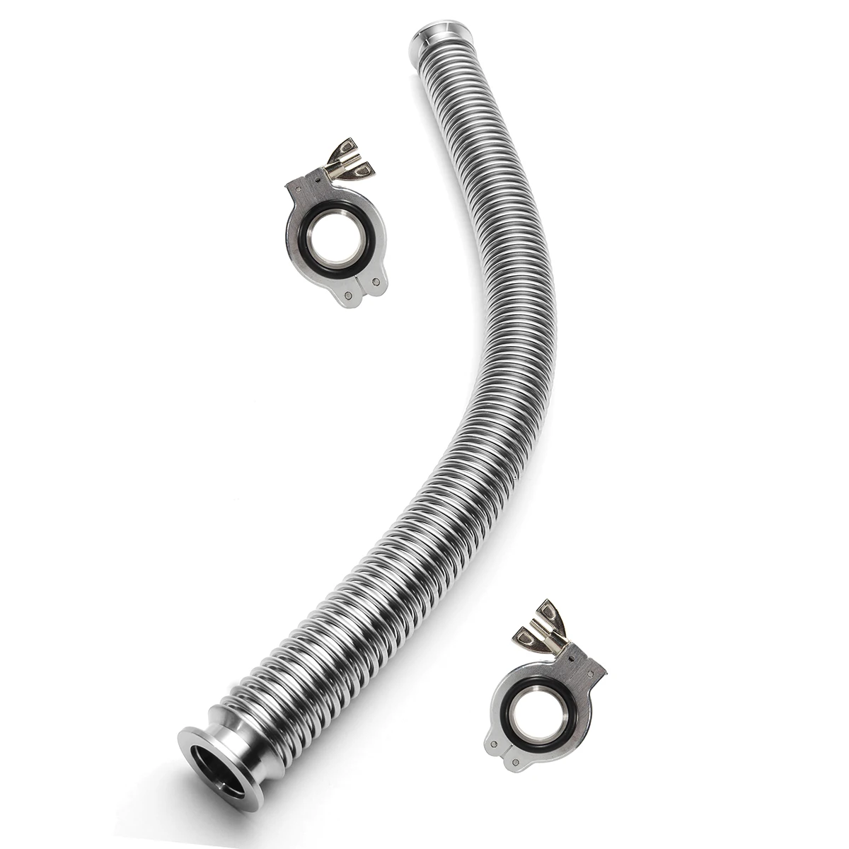 3pcs/set Vacuum quick install KF25 flange vacuum bellow flexible hose