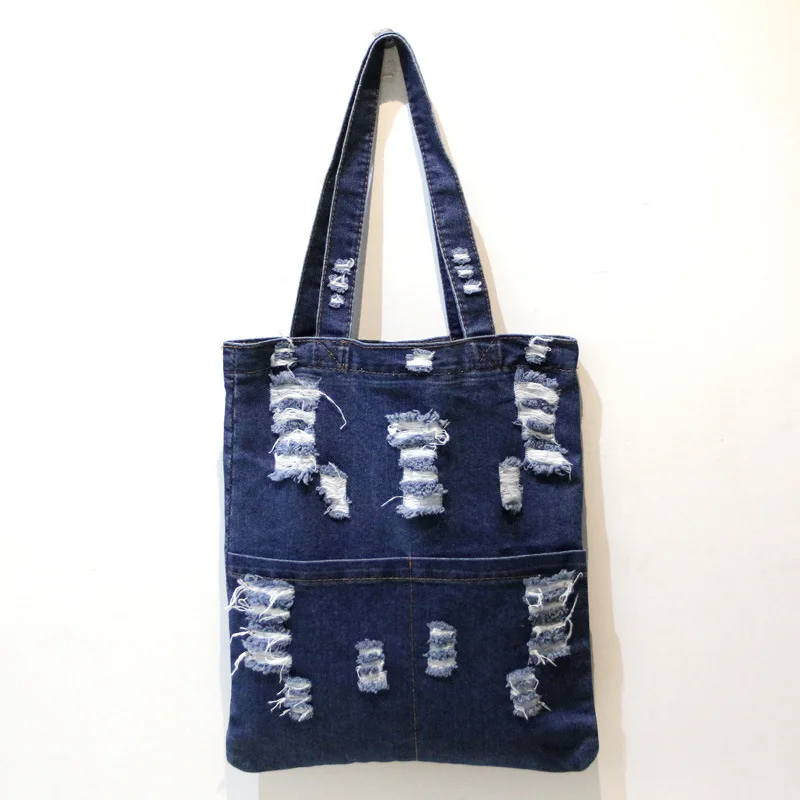 Denim women's hole tote handbags cowboy fabric female shoulder bags ladies book pouches bolsas feminina bolsos mujeres for girls
Denim women's hole tote handbags cowboy fabric female shoulder bags ladies book pouches bolsas feminina bolsos mujeres for girls