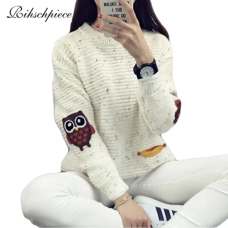 Rihschpiece 2018 Autumn Owl Sweaters Women Pullovers Knitted Jumper Winter Long Sleeve Sweater RZF224
Rihschpiece 2018 Autumn Owl Sweaters Women Pullovers Knitted Jumper Winter Long Sleeve Sweater RZF224