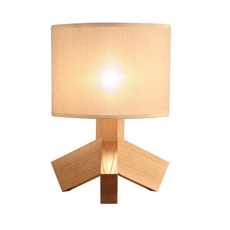 Modern table lamp wood light led light Cloth lamp shade Three legs lamp bed room Office LED table lamp
Modern table lamp wood light led light Cloth lamp shade Three legs lamp bed room Office LED table lamp