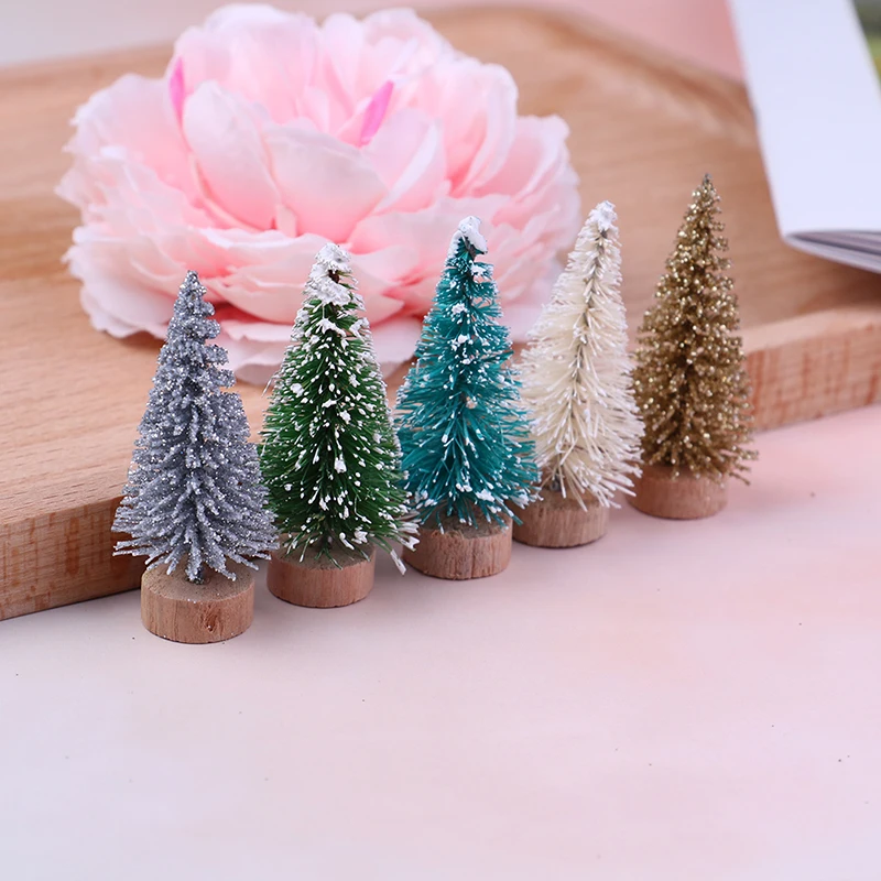12pcs Placed In The Desktop DIY Christmas Tree Small Pine Tree Mini Trees Home Decor Christmas Decoration Kids Gifts 5Colors
12pcs Placed In The Desktop DIY Christmas Tree Small Pine Tree Mini Trees Home Decor Christmas Decoration Kids Gifts 5Colors