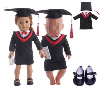 New Arrivals Doll Clothes 3 Pcs Doll Doctor Degree+Bachelor Cap+Leather Shoes For 18 Inch & 43 Cm Doll Accessories
New Arrivals Doll Clothes 3 Pcs Doll Doctor Degree+Bachelor Cap+Leather Shoes For 18 Inch & 43 Cm Doll Accessories
