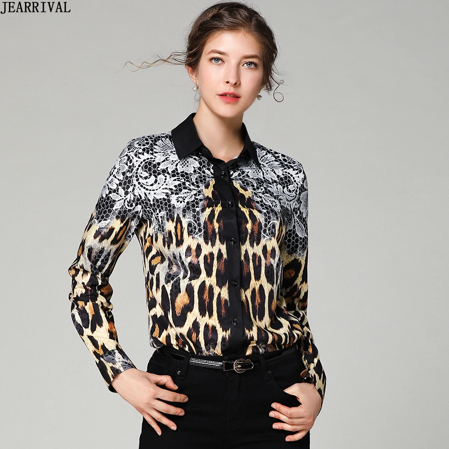 2019 Spring Womens Leopard Blouse Fashion Slim Long Sleeve Print Vintage Tops Work Office Ladies Casual Shirts Blusas Femininas
2019 Spring Womens Leopard Blouse Fashion Slim Long Sleeve Print Vintage Tops Work Office Ladies Casual Shirts Blusas Femininas