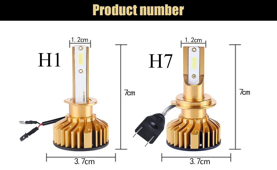 H4 H7 Led Car Headlight Bulbs Mini 12V H1 9005 HB3 9006 Hb4 72W Auto Headlamp 6500K H8 H9 H11 12000Lm Led Ice Light Canbus Bulb (1)