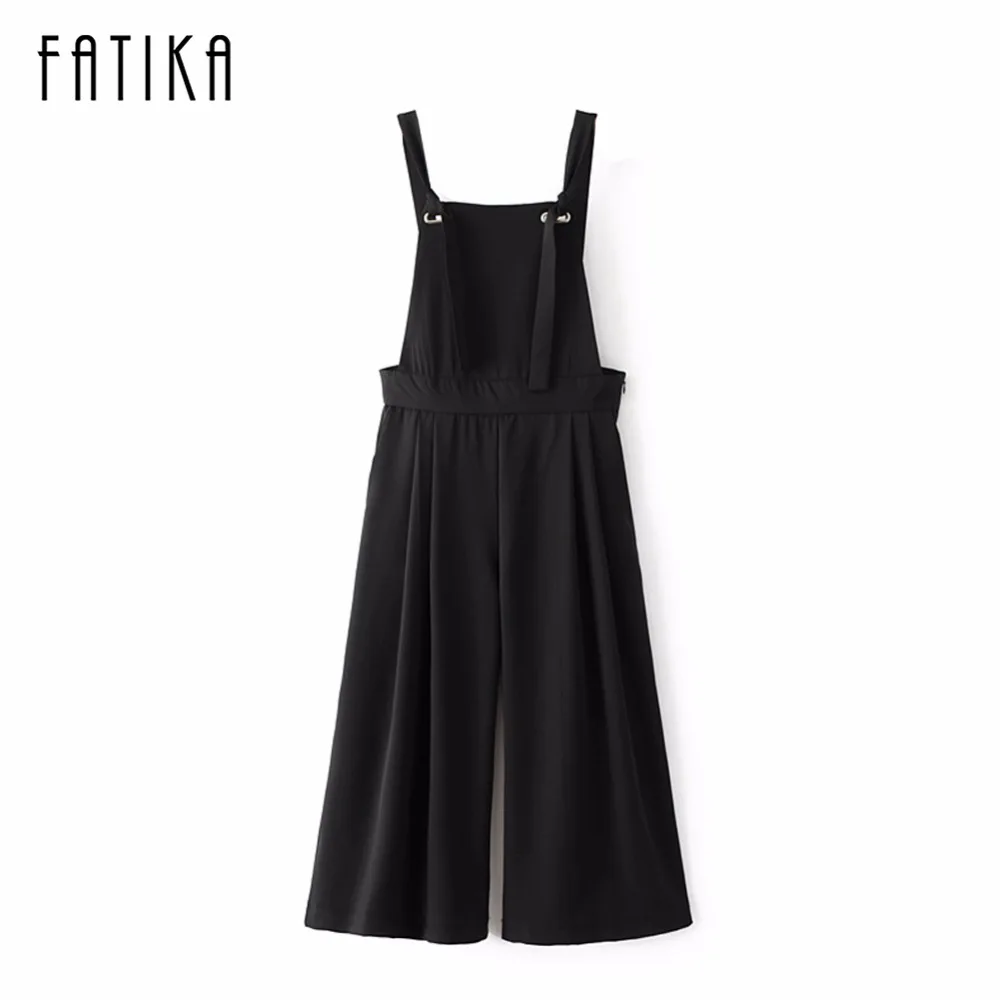 FATIKA 2017 Women Brace Jumpsuits Ladies Lace-Up Loose Ankle-Length Pants Summer Jumpsuits
FATIKA 2017 Women Brace Jumpsuits Ladies Lace-Up Loose Ankle-Length Pants Summer Jumpsuits