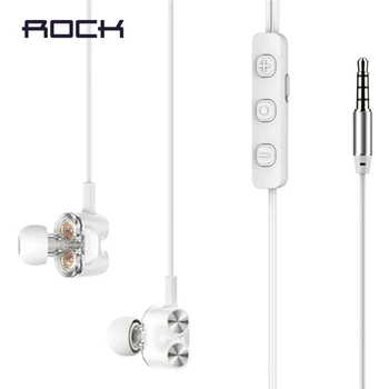 ROCK 2019 New 3.5mm Jack In Ear Earphone Stereo Earphone Dual Speakers HIFI Earphone Wired HIFI in-ear Earbuds with Microphones
ROCK 2019 New 3.5mm Jack In Ear Earphone Stereo Earphone Dual Speakers HIFI Earphone Wired HIFI in-ear Earbuds with Microphones