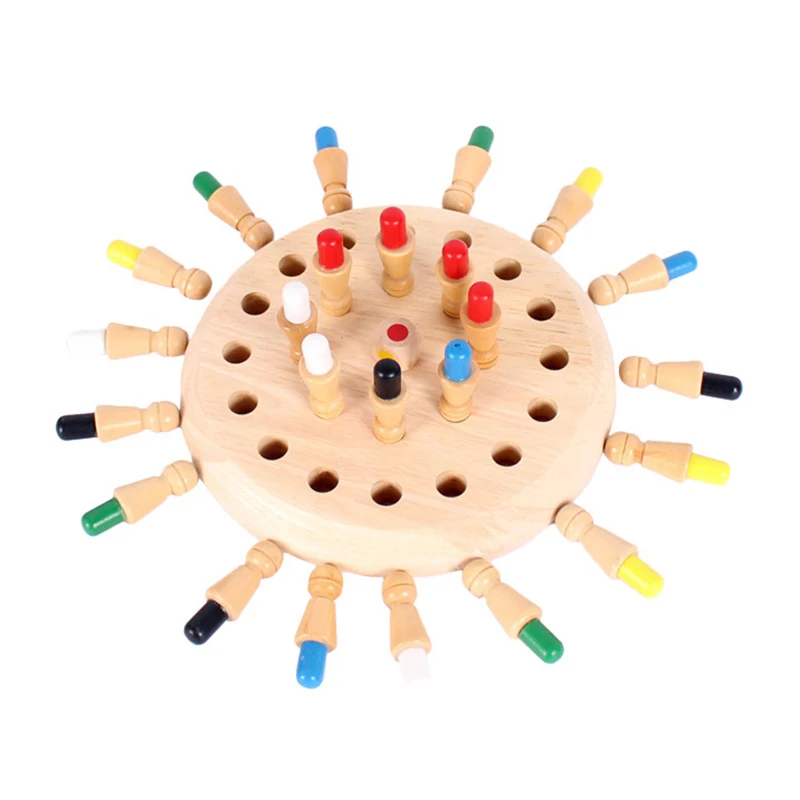 Kids Wooden Memory Match Stick Chess Game 3D Puzzle Early Educational Game Fun Color Cognitive Ability Learning Toy For Children
Kids Wooden Memory Match Stick Chess Game 3D Puzzle Early Educational Game Fun Color Cognitive Ability Learning Toy For Children