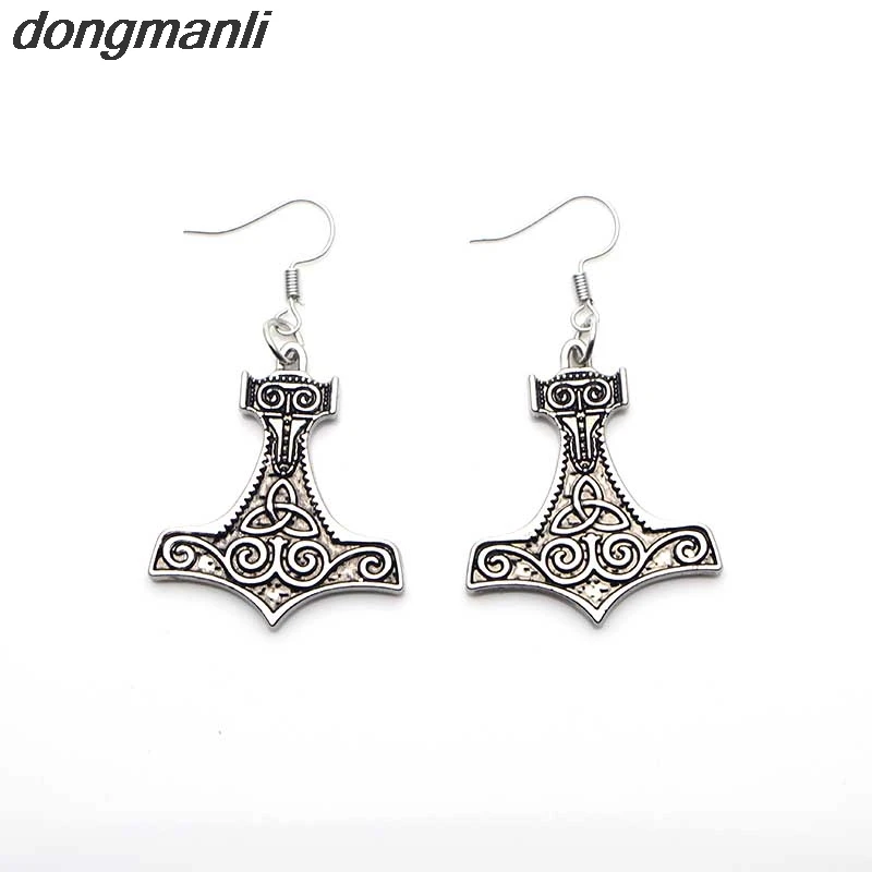 P258 dongmanli Retro Nordic pirate Viking Thor's Hammer Jewelry Women Earrings dropshipping
P258 dongmanli Retro Nordic pirate Viking Thor's Hammer Jewelry Women Earrings dropshipping